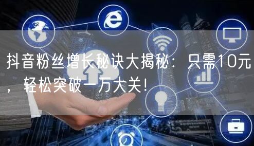 抖音粉丝增长秘诀大揭秘：只需10元，轻松突破一万大关！